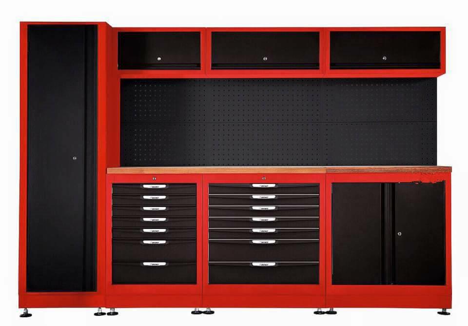 工具系列櫃-單平面(紅/黑)